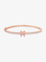 SIJA 925 Silver Butterfly Brilliance Cuff Bracelet sterling silver jewellery elegant butterfly design full front hero view accessory