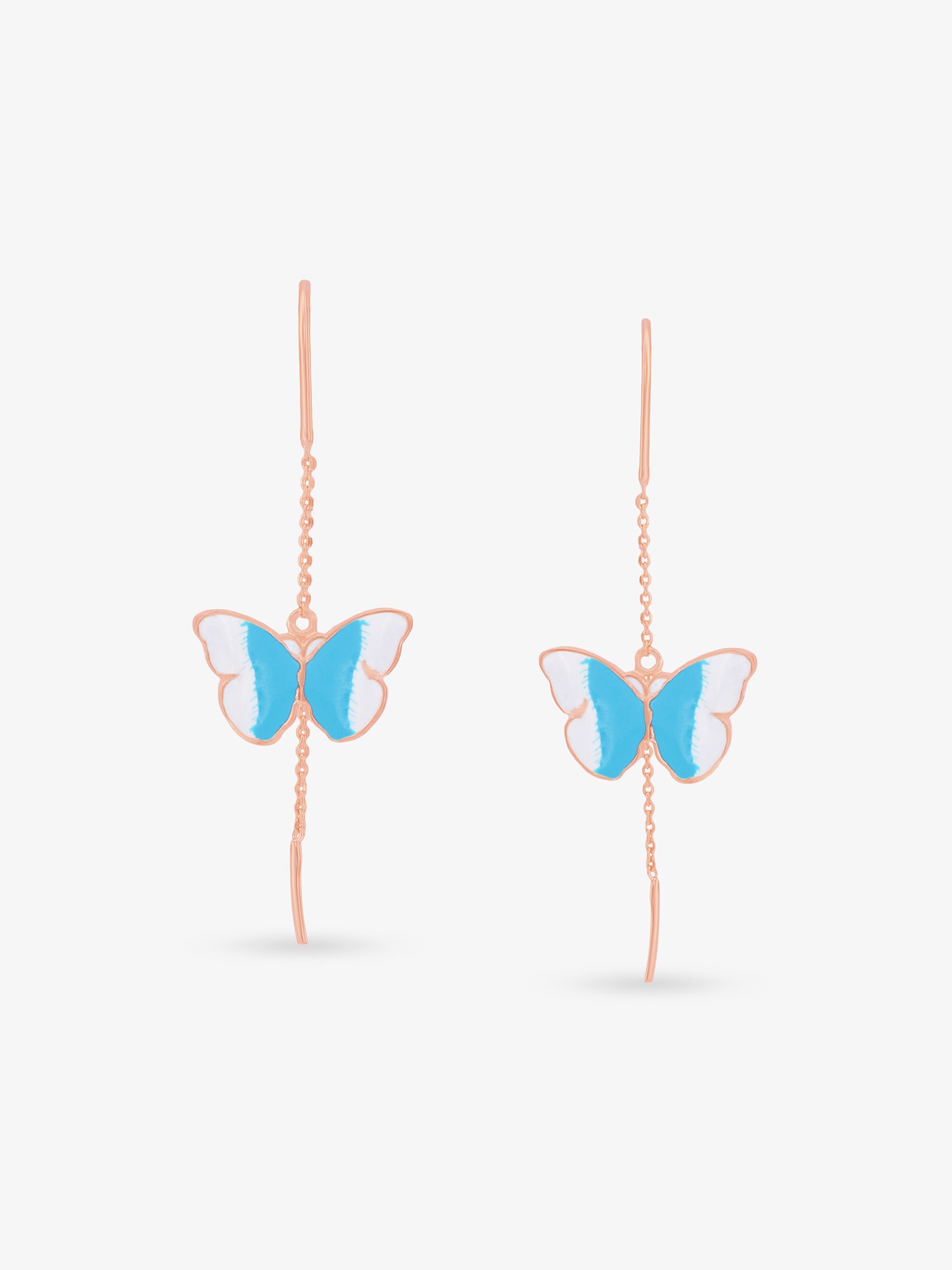 SIJA 925 Silver Butterfly Hook Earrings sterling silver jewellery elegant butterfly design full front hero view accessory