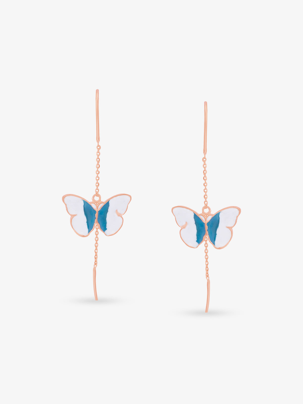 SIJA 925 Silver Butterfly Hook Earrings sterling silver jewellery elegant butterfly design full front hero view accessory