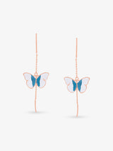 SIJA 925 Silver Butterfly Hook Earrings sterling silver jewellery elegant butterfly design full front hero view accessory