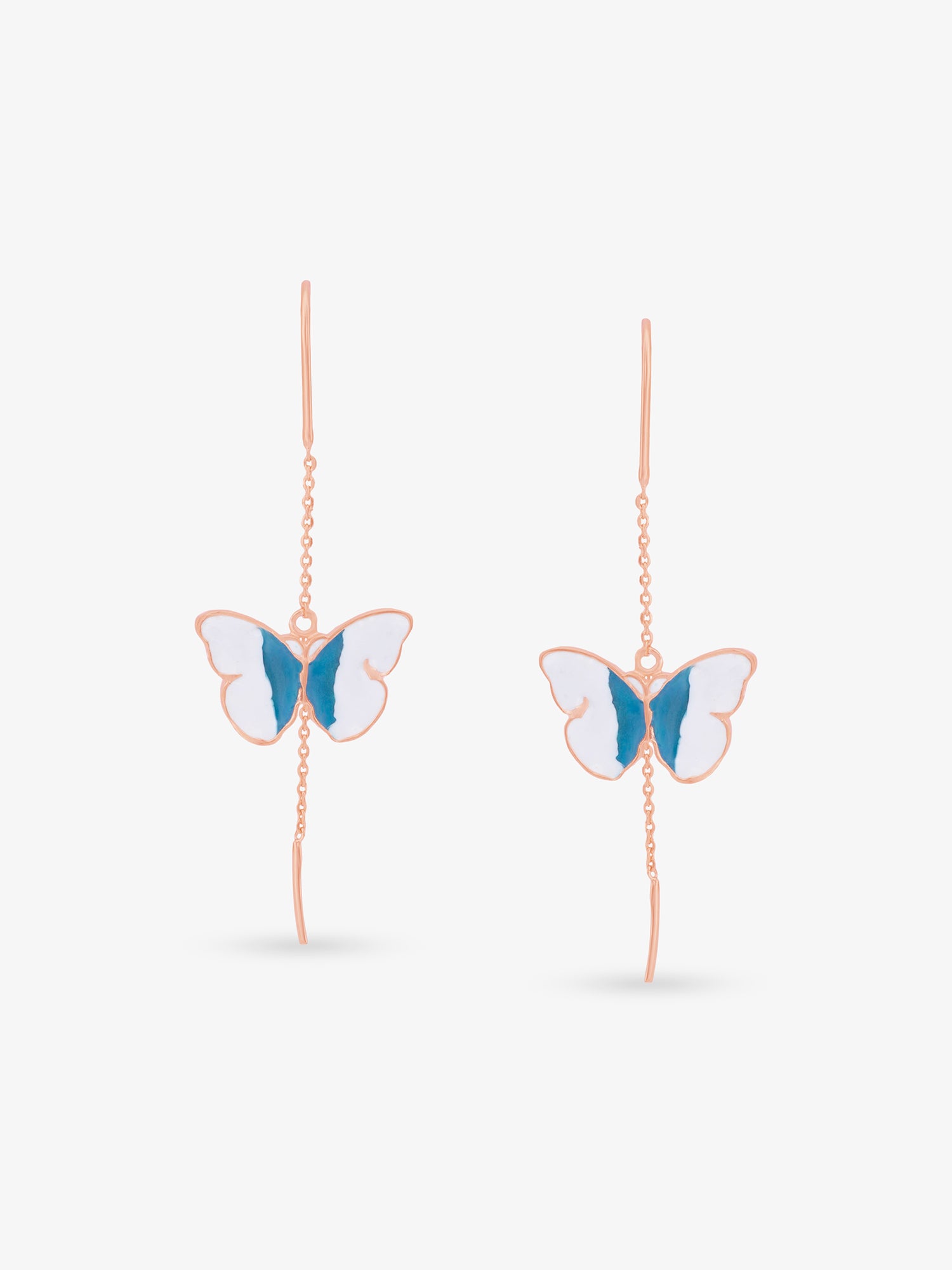 SIJA 925 Silver Butterfly Hook Earrings sterling silver jewellery elegant butterfly design full front hero view accessory