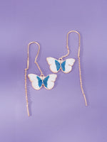Close‑up of SIJA 925 Silver Butterfly Hook Earrings showing delicate butterfly motif handcrafted sterling silver jewellery timeless accessory