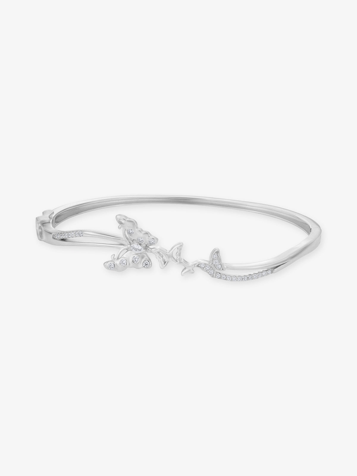 SIJA 925 Silver Butterfly Whisper Bracelet sterling silver jewellery elegant butterfly design full front hero view accessory