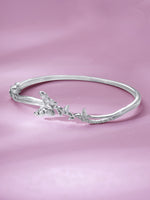 Close‑up of SIJA 925 Silver Butterfly Whisper Bracelet showing delicate butterfly charm detailing handcrafted sterling silver jewellery graceful accessory