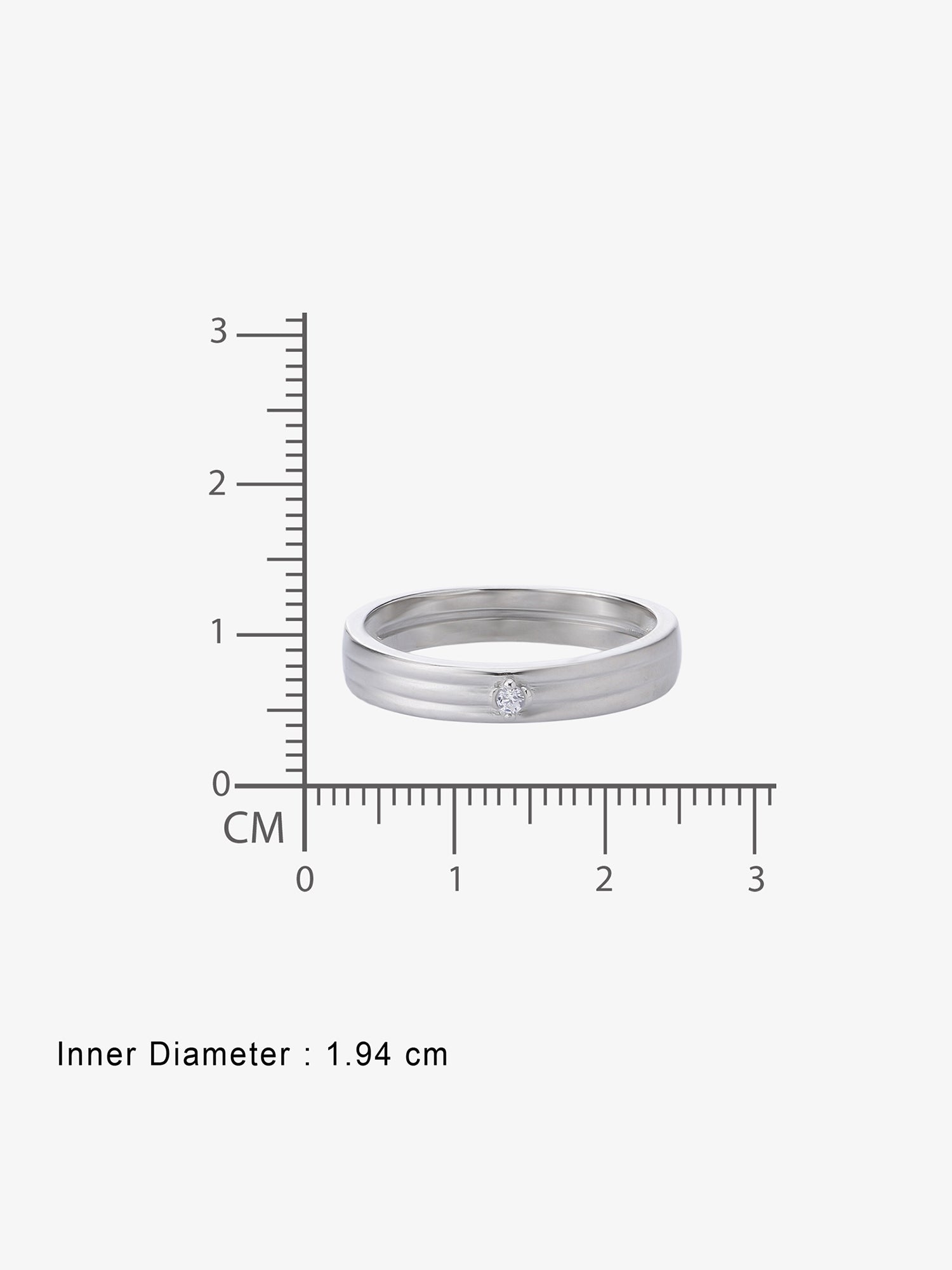 Inner band of SIJA Classic Band Men Ring showing BIS 925 hallmark stamp certified sterling silver jewellery made in India