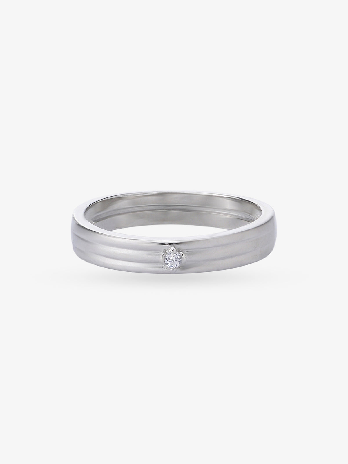 SIJA 925 Sterling Silver Classic Band Men Ring jewellery full front hero view elegant accessory for men