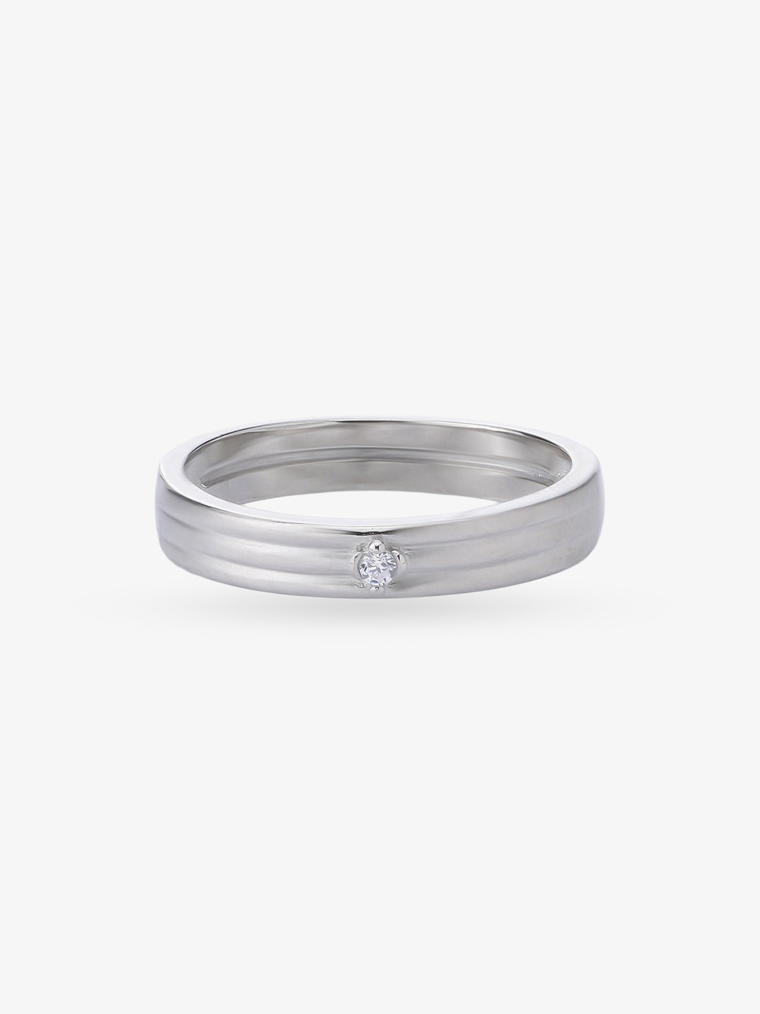 SIJA 925 Sterling Silver Classic Band Men Ring jewellery full front hero view elegant accessory for men