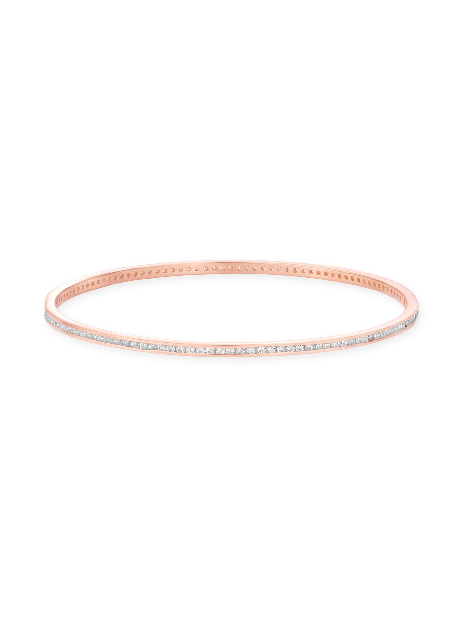 Close‑up of SIJA 925 Silver Classic White Stone Bangle showing sparkling white stone embellishments handcrafted sterling silver jewellery timeless accessory