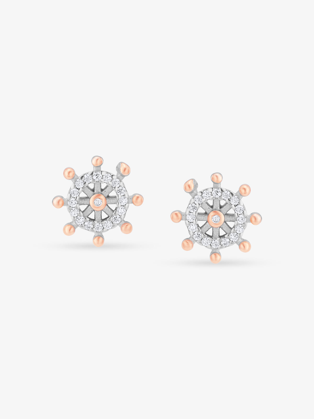 SIJA 925 Silver Cluster Snowflake Stud elegant sterling silver womens jewellery accessory front view