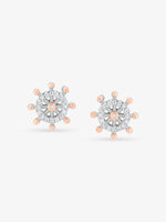 SIJA 925 Silver Cluster Snowflake Stud elegant sterling silver womens jewellery accessory front view