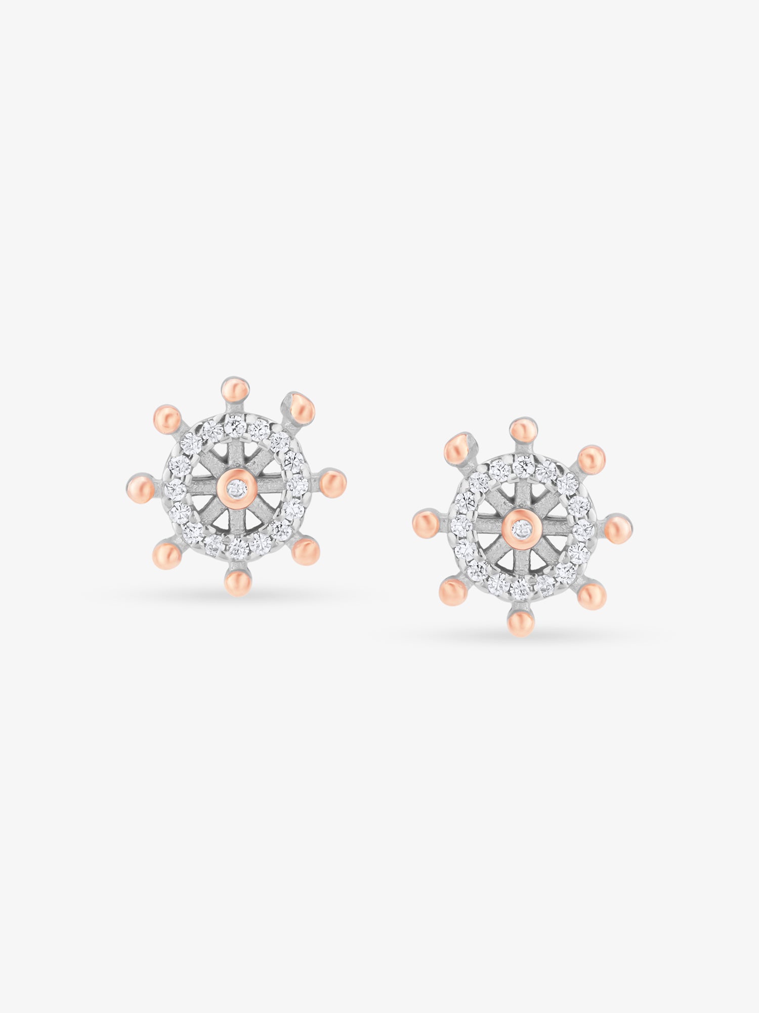 SIJA 925 Silver Cluster Snowflake Stud elegant sterling silver womens jewellery accessory front view