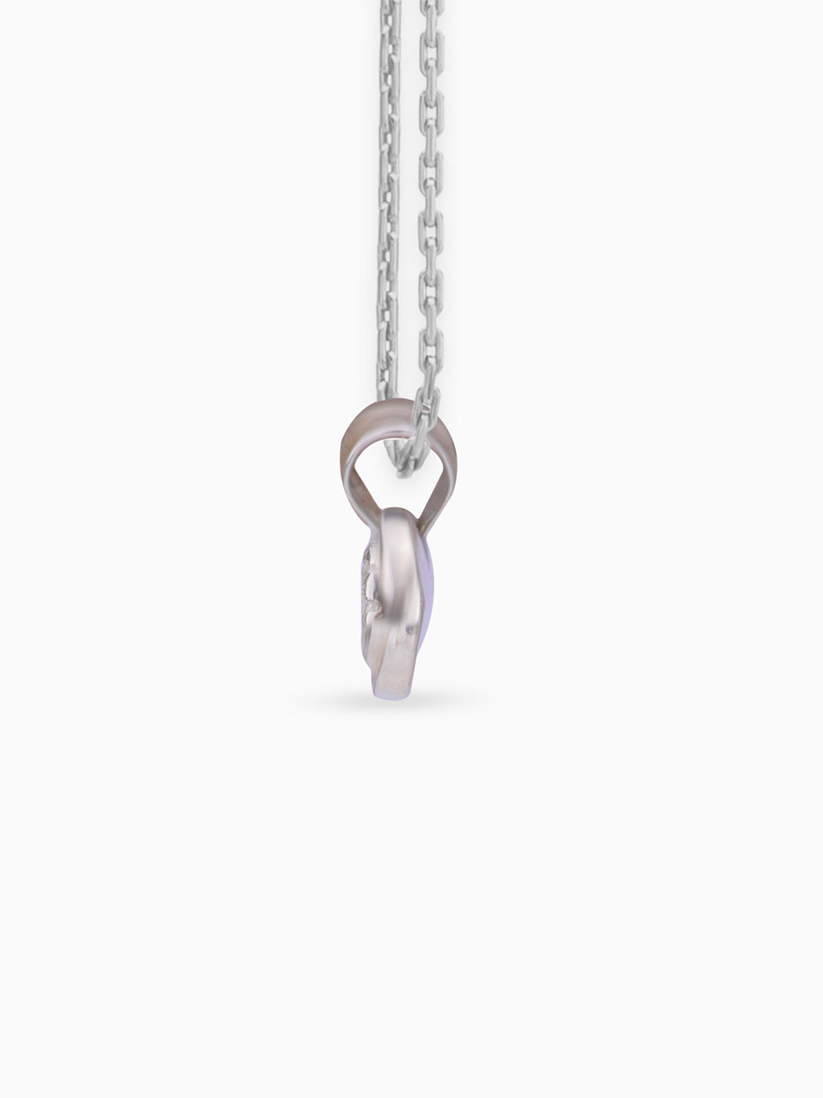 Side view SIJA 925 silver jewellery colorful infinity pendant stylish handcrafted accessory perfect for weddings parties anniversaries and festive wear