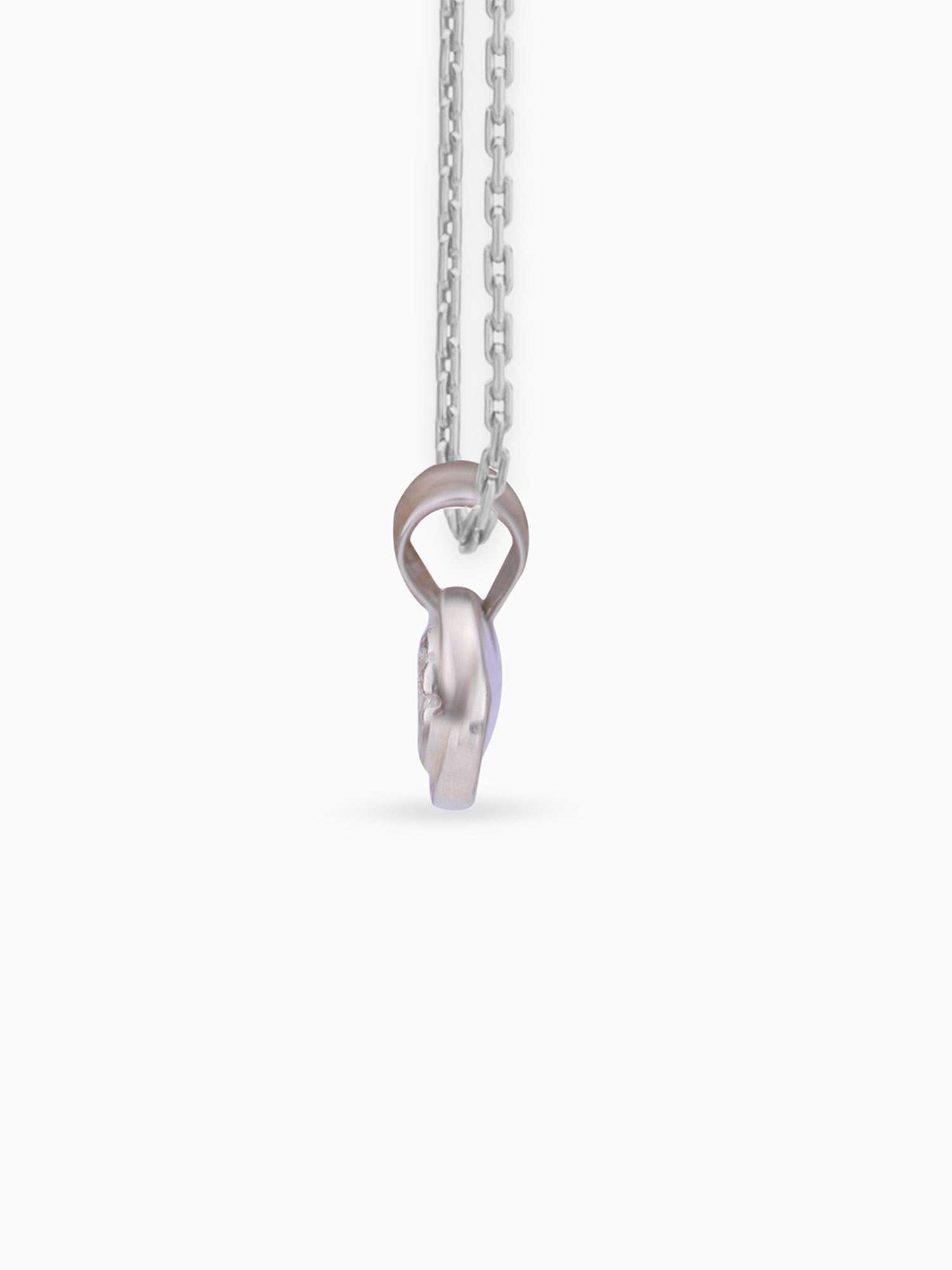 Side view SIJA 925 silver jewellery colorful infinity pendant stylish handcrafted accessory perfect for weddings parties anniversaries and festive wear