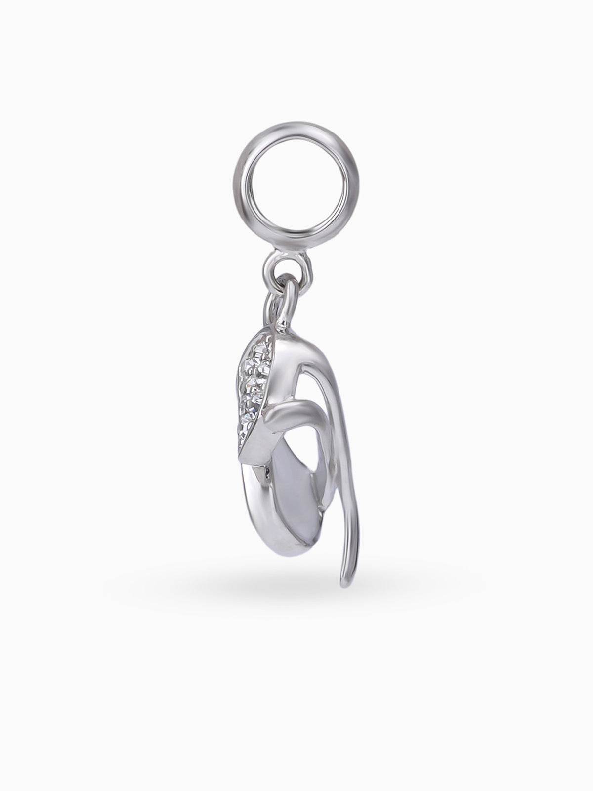 Side view SIJA 925 silver jewellery coolers charm stylish handcrafted accessory perfect for parties anniversaries and festive wear