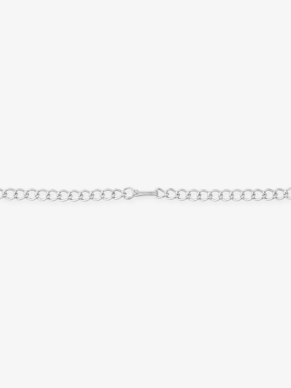 Side view of SIJA 925 Silver Crimson Bloom Necklace highlighting sleek silver setting with floral crimson bloom charm