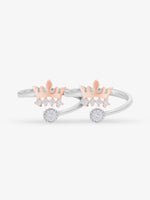 Crown Dual Tone Toe Ring