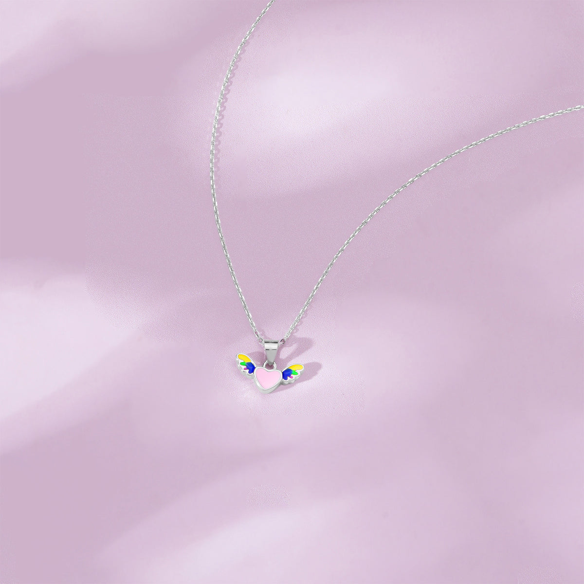 Close‑up of SIJA 925 Silver Cupid’s Heart Pendant with Chain showing delicate heart motif handcrafted sterling silver jewellery timeless accessory