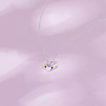 Close‑up of SIJA 925 Silver Cupid’s Heart Pendant with Chain showing delicate heart motif handcrafted sterling silver jewellery timeless accessory