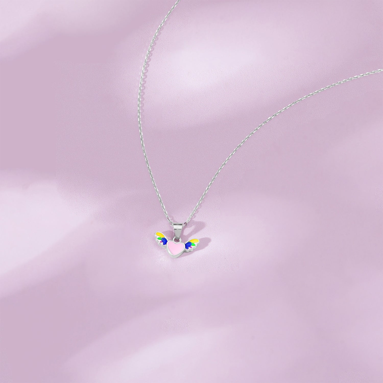 Close‑up of SIJA 925 Silver Cupid’s Heart Pendant with Chain showing delicate heart motif handcrafted sterling silver jewellery timeless accessory