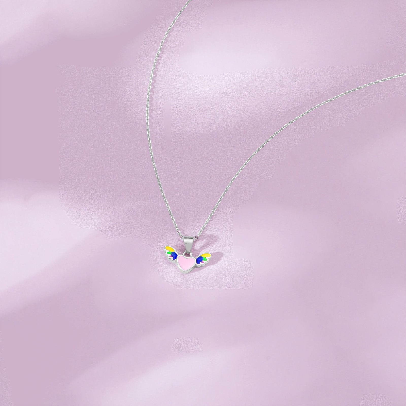 Close‑up of SIJA 925 Silver Cupid’s Heart Pendant with Chain showing delicate heart motif handcrafted sterling silver jewellery timeless accessory