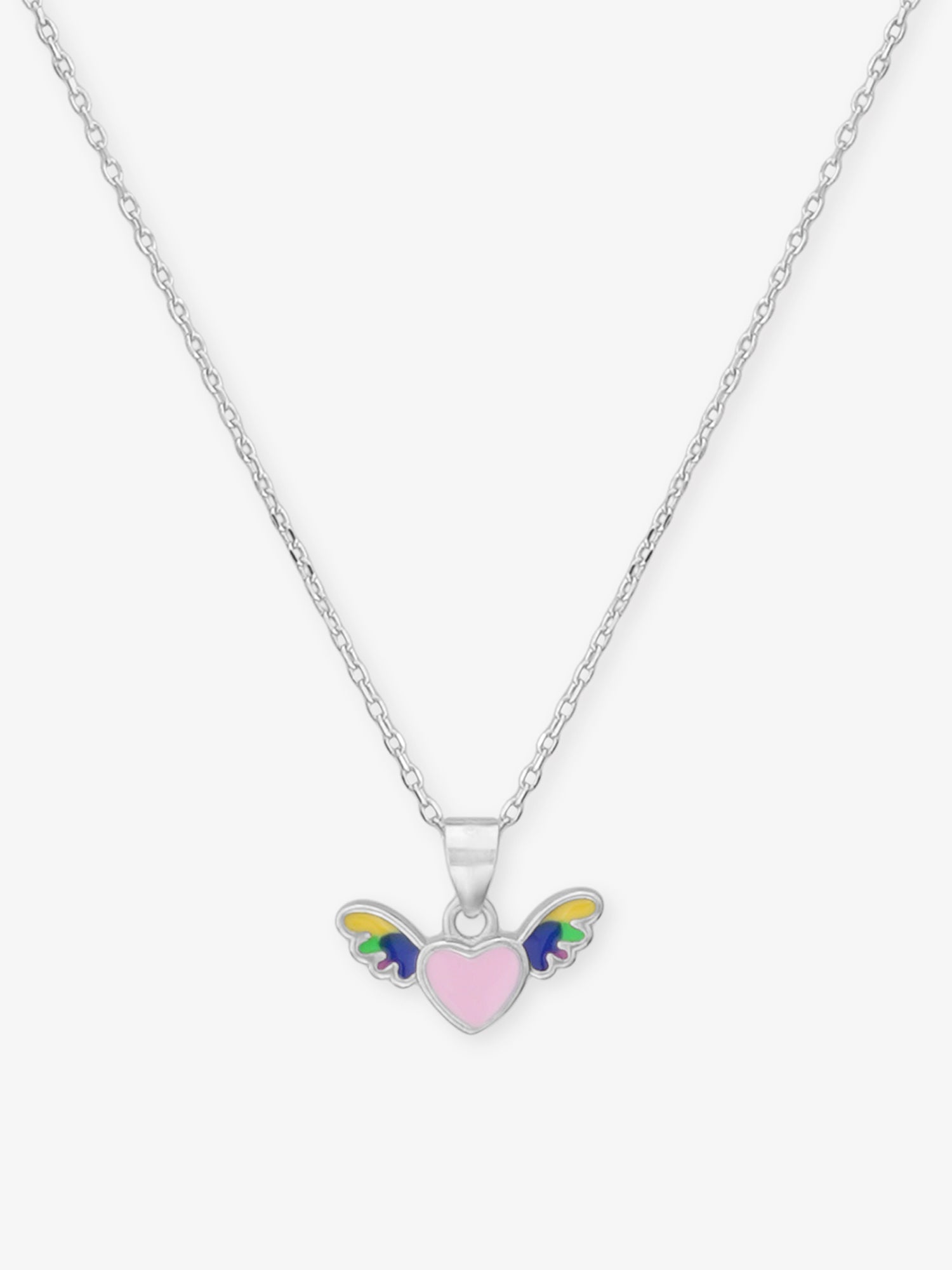 Close‑up of SIJA 925 Silver Cupid’s Heart Pendant with Chain showing delicate heart motif handcrafted sterling silver jewellery timeless accessory