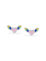 Close‑up of SIJA 925 Silver Cupid’s Heart Stud showing delicate heart motif handcrafted sterling silver jewellery timeless accessory for daily wear