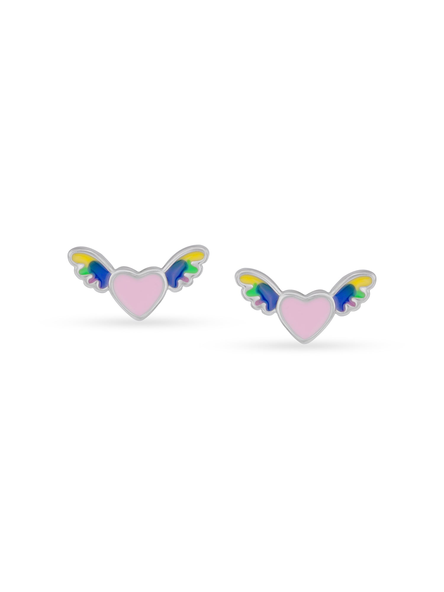 Close‑up of SIJA 925 Silver Cupid’s Heart Stud showing delicate heart motif handcrafted sterling silver jewellery timeless accessory for daily wear