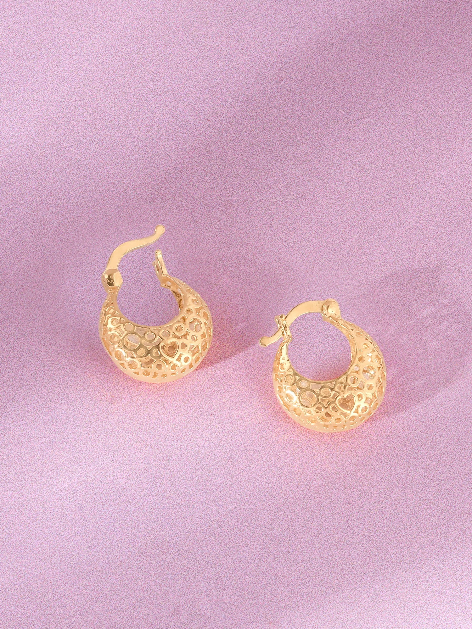 Detailed close up of SIJA 925 Silver Dew Drops Hoop Earrings highlighting delicate dew drop charm craftsmanship