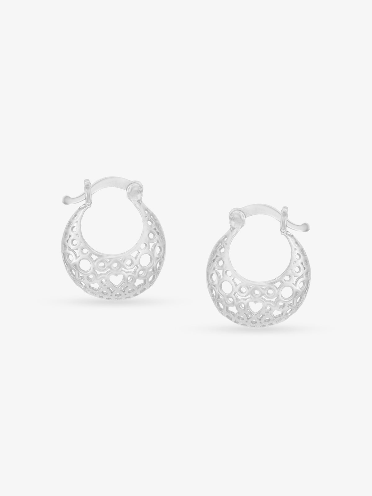 SIJA 925 Silver Dew Drops Hoop Earrings sterling silver jewellery elegant hero shot