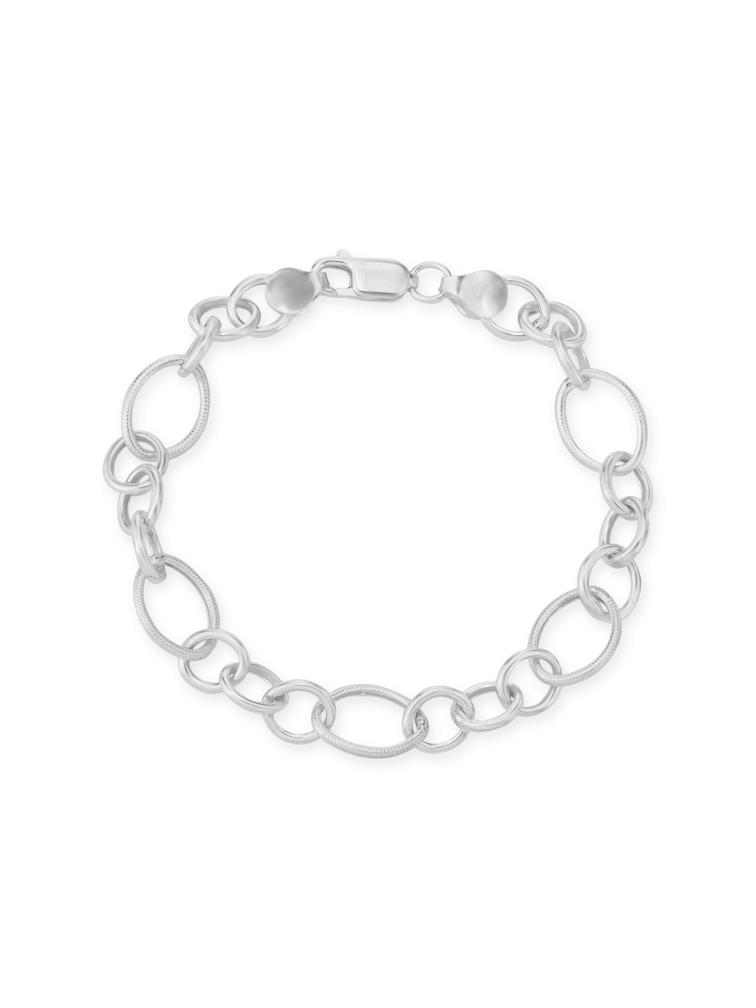 Close‑up of SIJA 925 Silver Egg Ring Men’s Chain Bracelet showing intricate chain links handcrafted sterling silver jewellery durable design