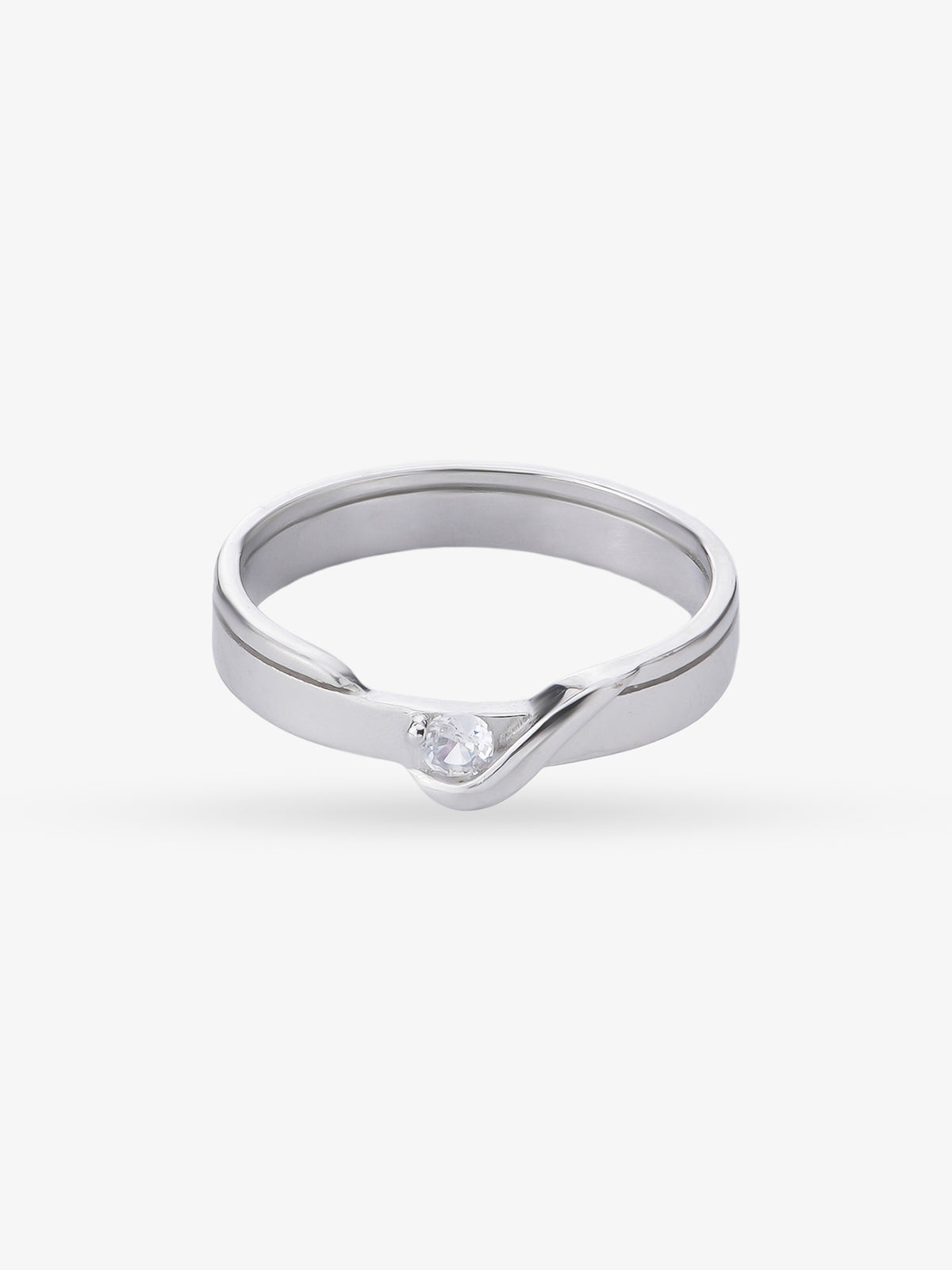 SIJA 925 Sterling Silver Embrace Men Ring jewellery full front hero view elegant accessory for men
