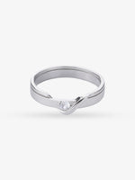 SIJA 925 Sterling Silver Embrace Men Ring jewellery full front hero view elegant accessory for men
