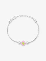 SIJA 925 Silver Fish Chain Bracelet for kids sterling silver jewellery playful front view accessory