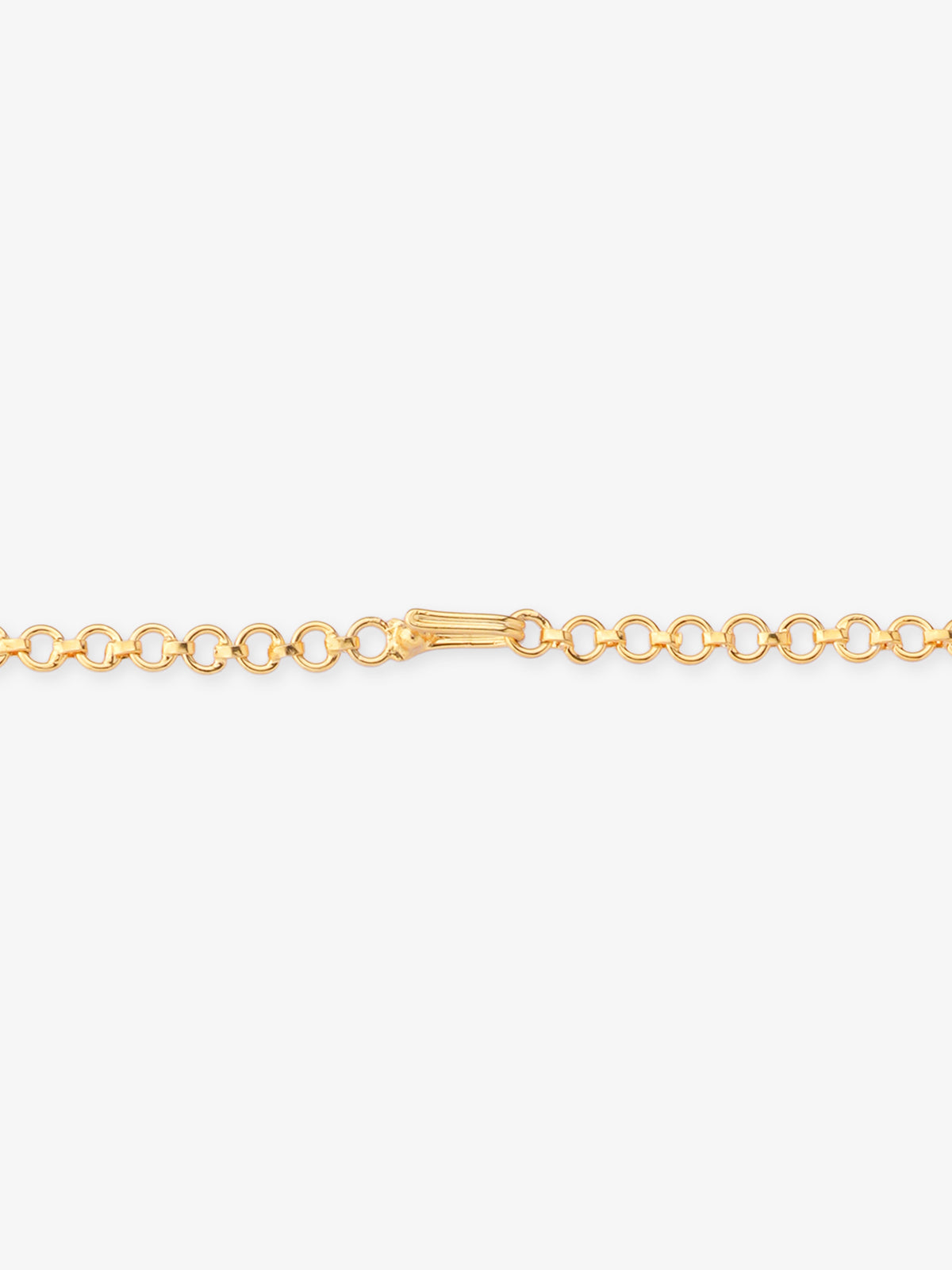 Side profile of SIJA 925 silver Floral Haslin Necklace showing polished edges and durable sterling silver construction