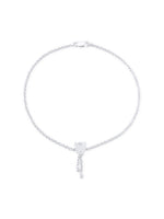 Close‑up of SIJA 925 Silver Flower Dreams Anklet showing intricate floral detailing handcrafted sterling silver jewellery timeless accessory
