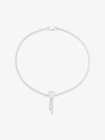 SIJA 925 Silver Flower Dreams Anklet sterling silver jewellery elegant floral design full front hero view accessory