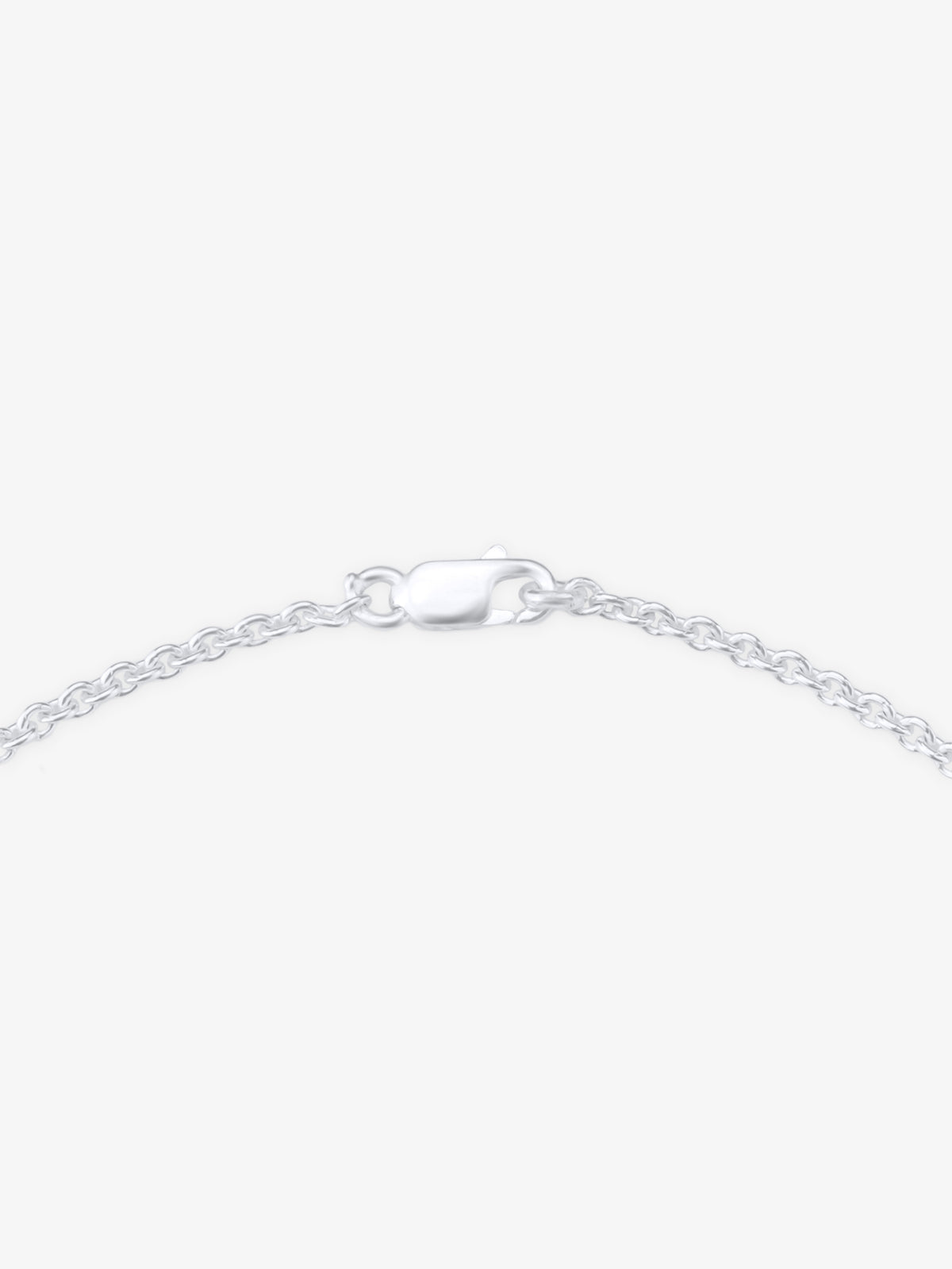 Side profile of SIJA 925 Silver Flower Dreams Anklet sterling silver jewellery elegant accessory durable construction polished edges