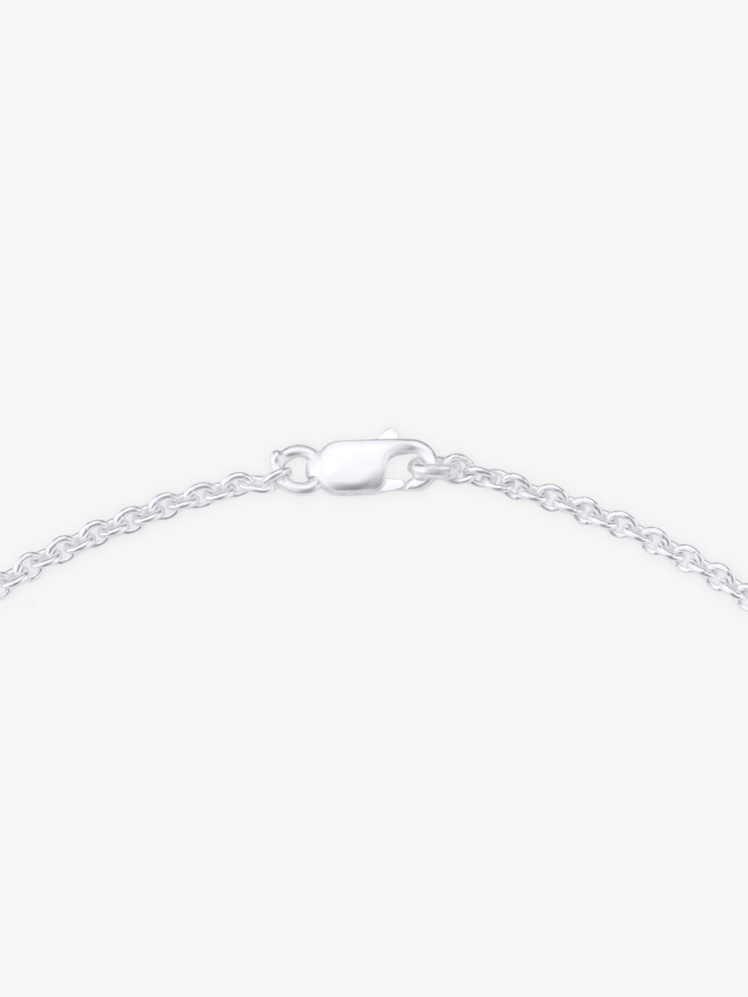 Side profile of SIJA 925 Silver Flower Dreams Anklet sterling silver jewellery elegant accessory durable construction polished edges