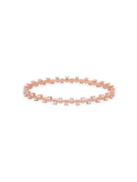 Detailed close up of SIJA 925 Silver Freq Edge Stoned Bangles Set highlighting sparkling stone craftsmanship