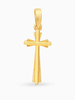 Hero shot SIJA 925 silver jewellery gold plated cross sparkle pendant BIS hallmarked elegant timeless accessory perfect for weddings festive wear and gifting