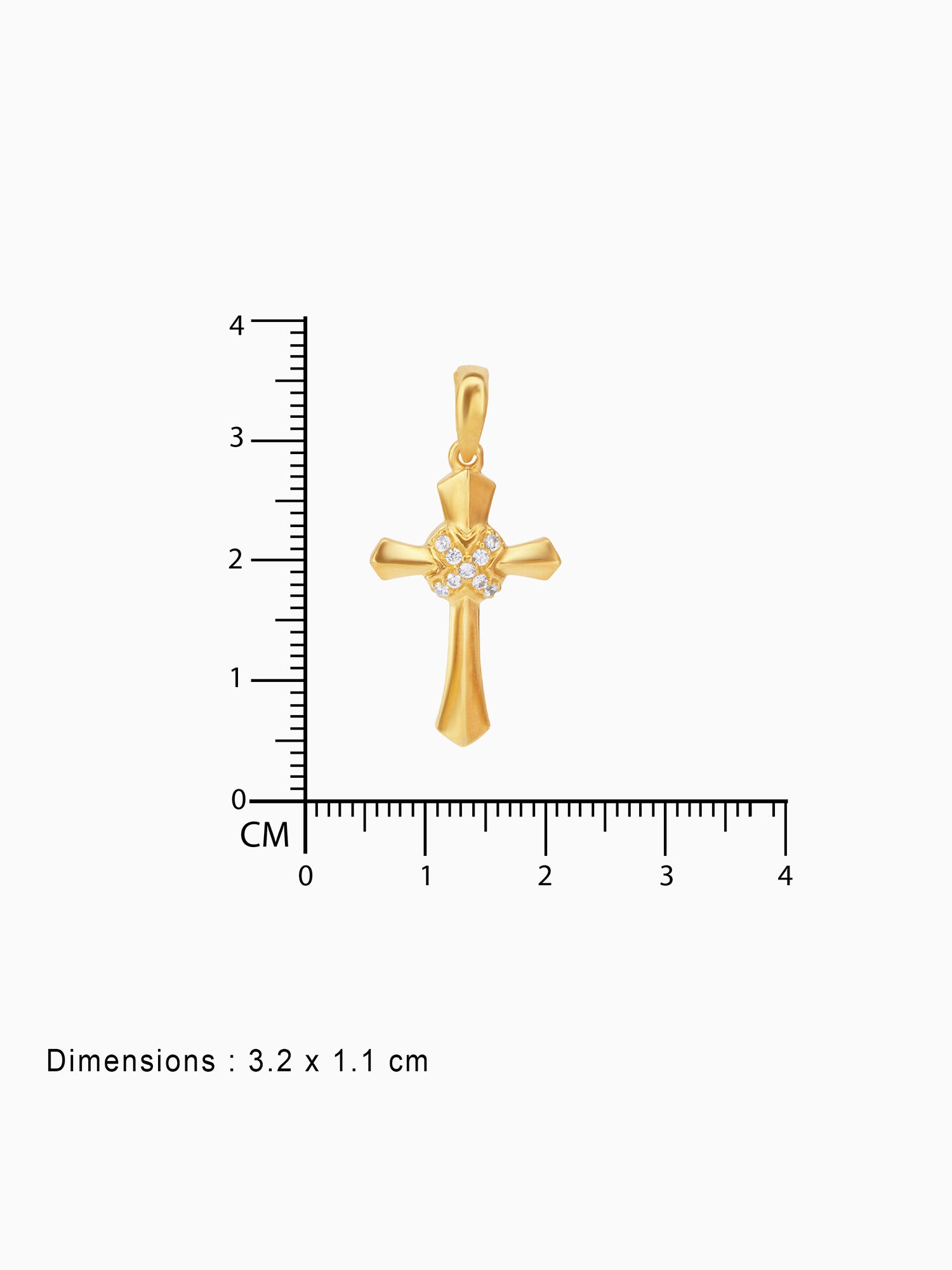 Handcrafted SIJA gold plated 925 silver cross sparkle pendant premium jewellery timeless accessory