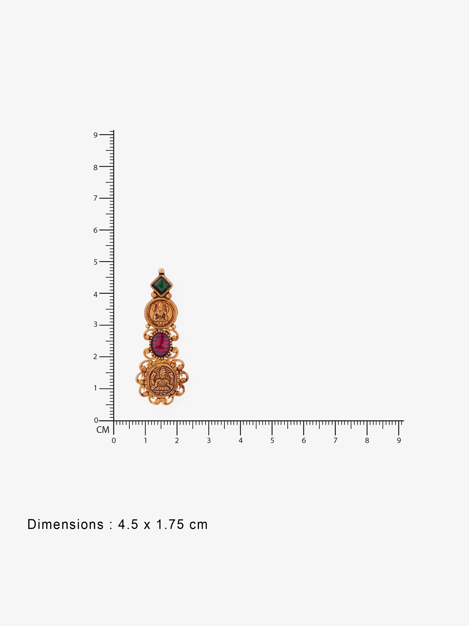 Reverse of SIJA Gold Lakshmi Nagas Earrings showing BIS 925 hallmark stamp certified sterling silver jewellery made in India