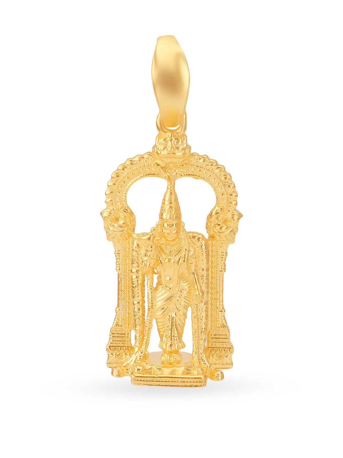 Side view SIJA 925 silver jewellery gold plated Meenakshi pendant stylish handcrafted accessory perfect for weddings parties anniversaries and festive wear