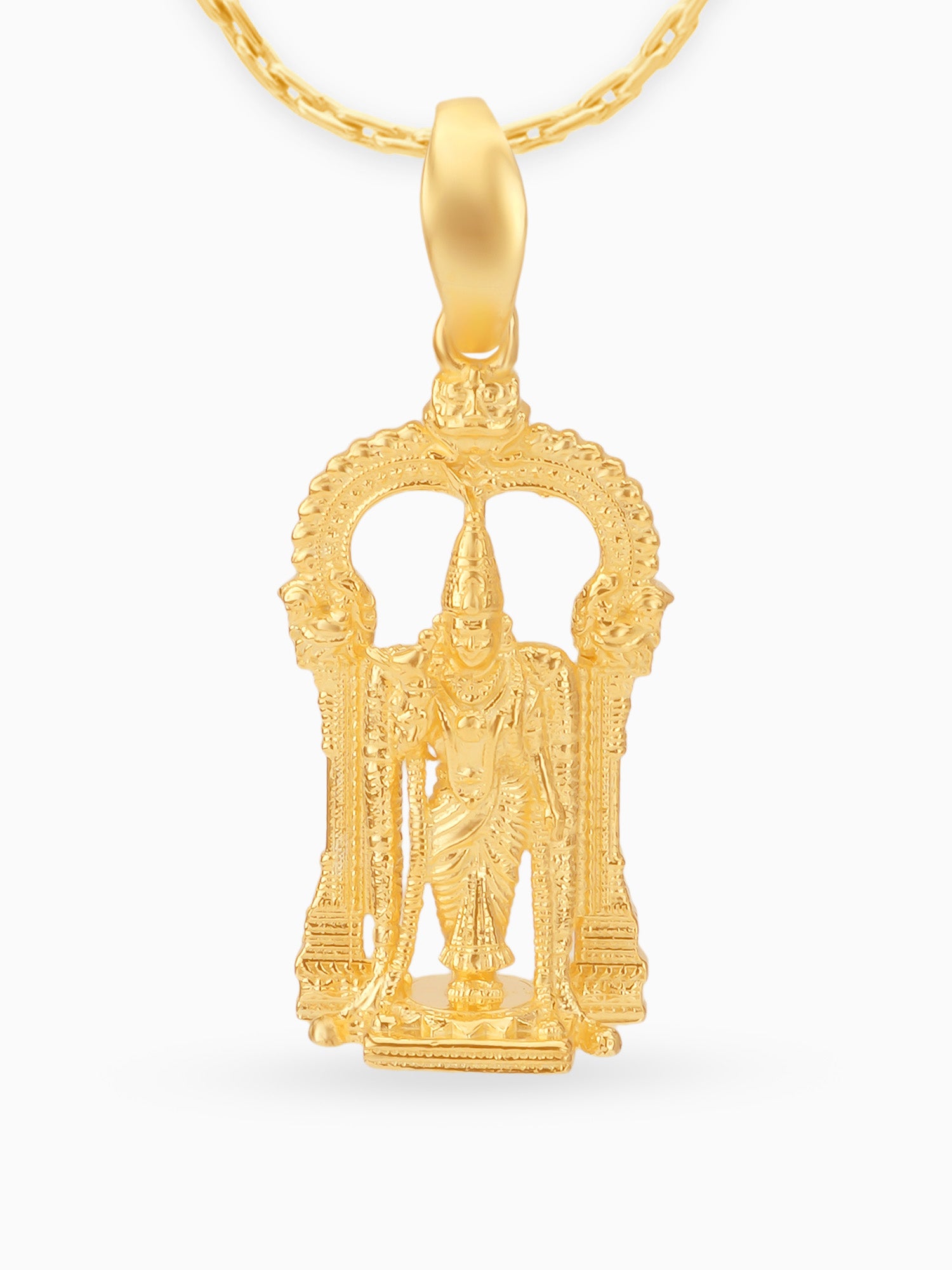 Close up SIJA 925 silver jewellery gold plated Meenakshi pendant handcrafted premium design versatile accessory for everyday wear and special occasions