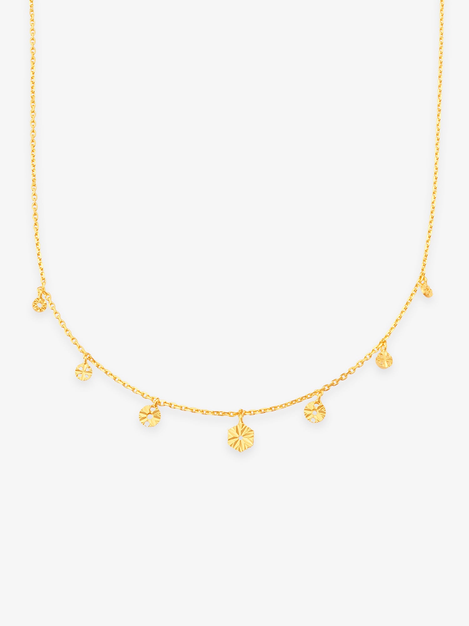 SIJA 925 Silver Golden Droplet Charming Chain elegant sterling silver jewellery accessory front view