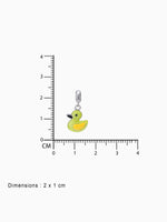BIS hallmark view SIJA 925 silver jewellery green duck charm certified premium accessory charming playful design for gifting and celebrations