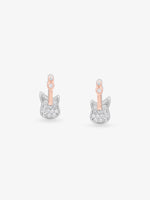 SIJA 925 Silver Guitar Stud elegant sterling silver jewellery accessory front view