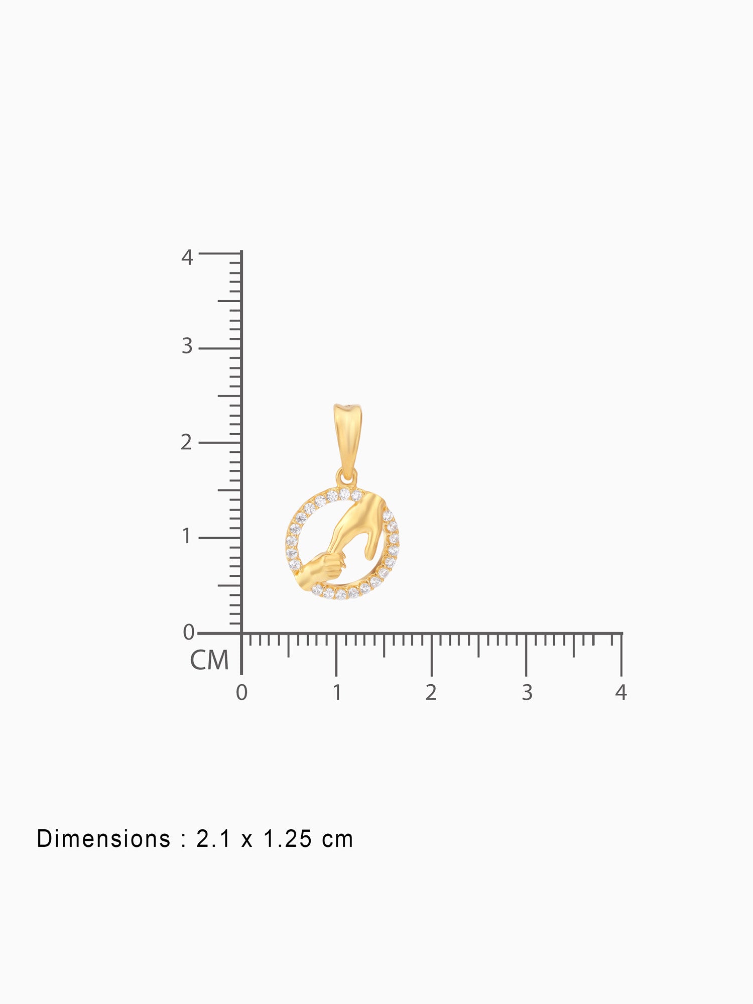 BIS hallmark view SIJA 925 silver jewellery gold plated hands together pendant certified premium accessory elegant timeless design for gifting and celebrations