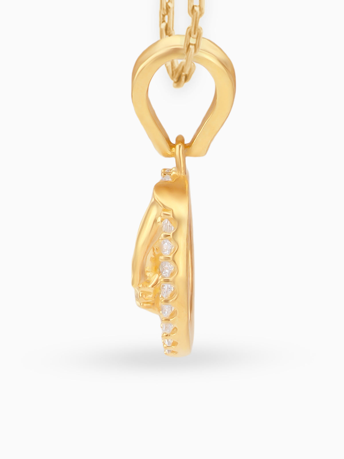 Side view SIJA 925 silver jewellery gold plated hands together pendant stylish handcrafted accessory perfect for weddings parties anniversaries and festive wear
