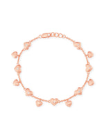 Close‑up of SIJA 925 Silver Heart Link Chain Bracelet showing intricate heart link detailing handcrafted sterling silver jewellery timeless accessory
